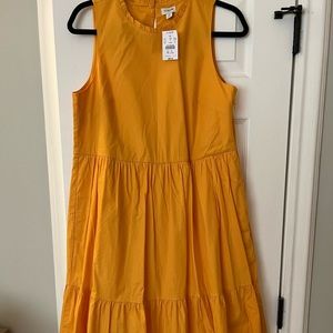 JCrew tiered midi dress